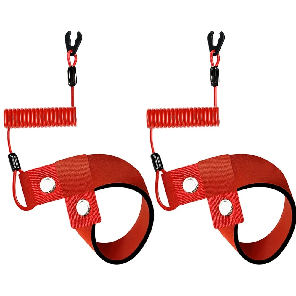 2PCS Stop Kill Safety Key Lanyard for Yamaha All Jet Ski WaveRunner WaveVenture