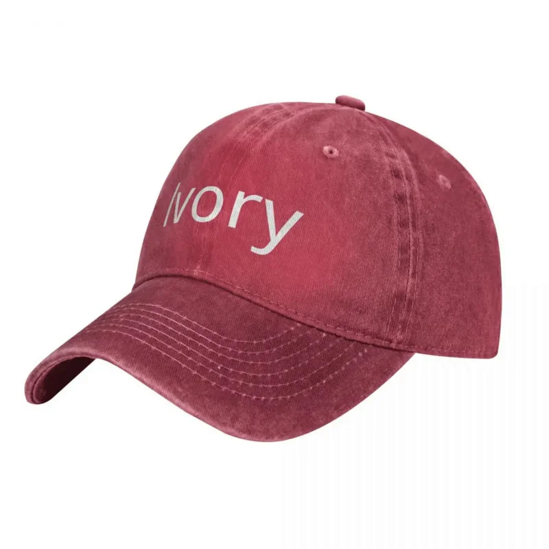 

Ivory baseball cap fashion logo tennis casual washed trucker hat man stylish printed washed snapback cap