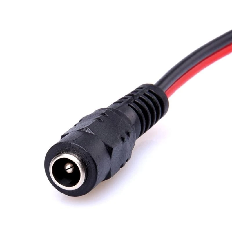 K3NB 5pcs Plastic Power Adapter Cable DC5.5x2.1mm Power Pigtail Cable, Firm Connection for Various Devices LED Strips Light