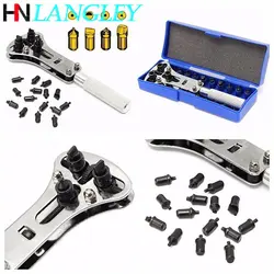 Watch Repair Tools Kit Adjustable Screw Back Remover Wrench Steel Watch Case Opener Three Jaw Open Cover Tool Bottom Opener