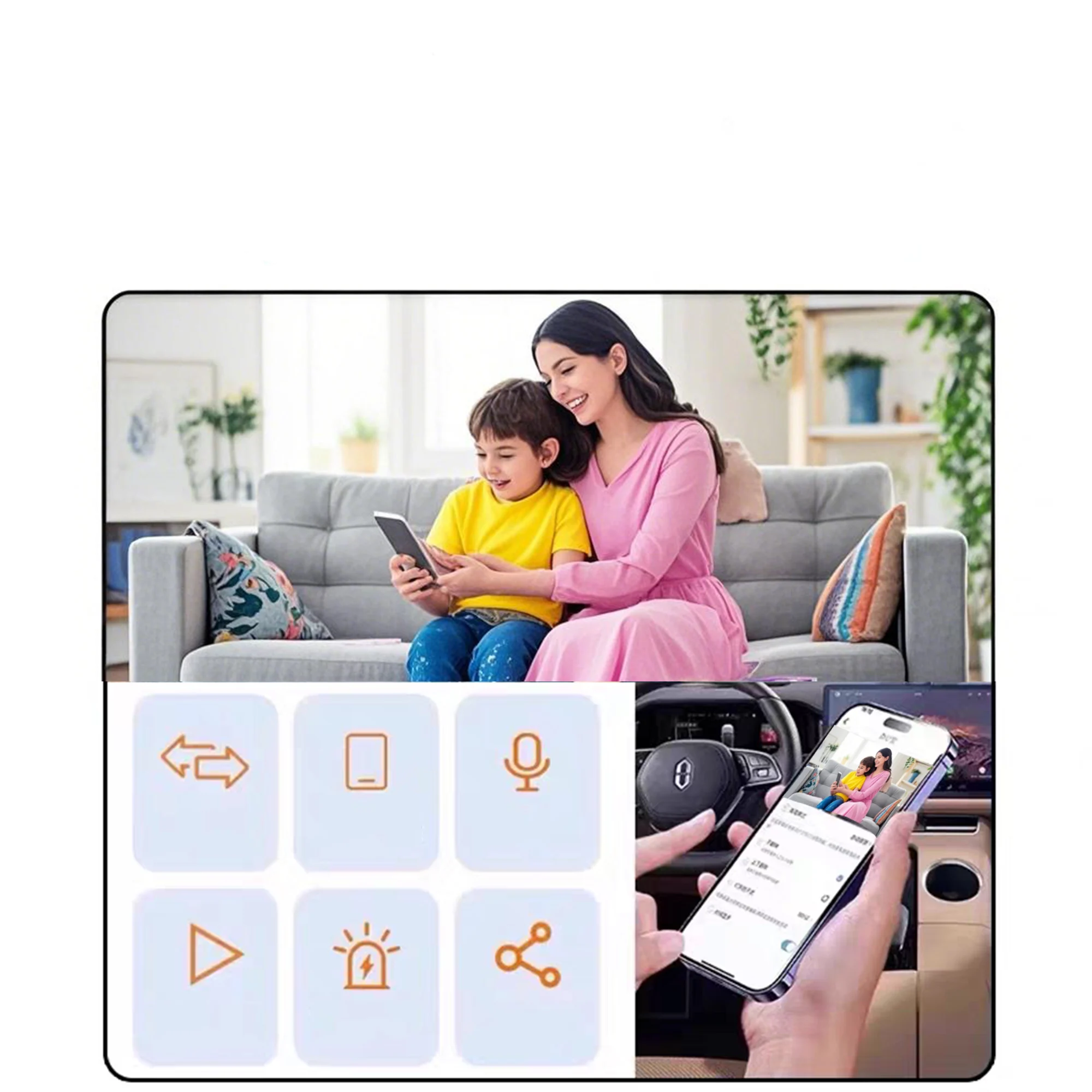 كاميرا Tuya HD Mini DIY بزاوية واسعة تدعم الرؤية عن بعد، وكشف الحركة، وكاميرا أمان لاسلكية تدعم إنذار تلقائي