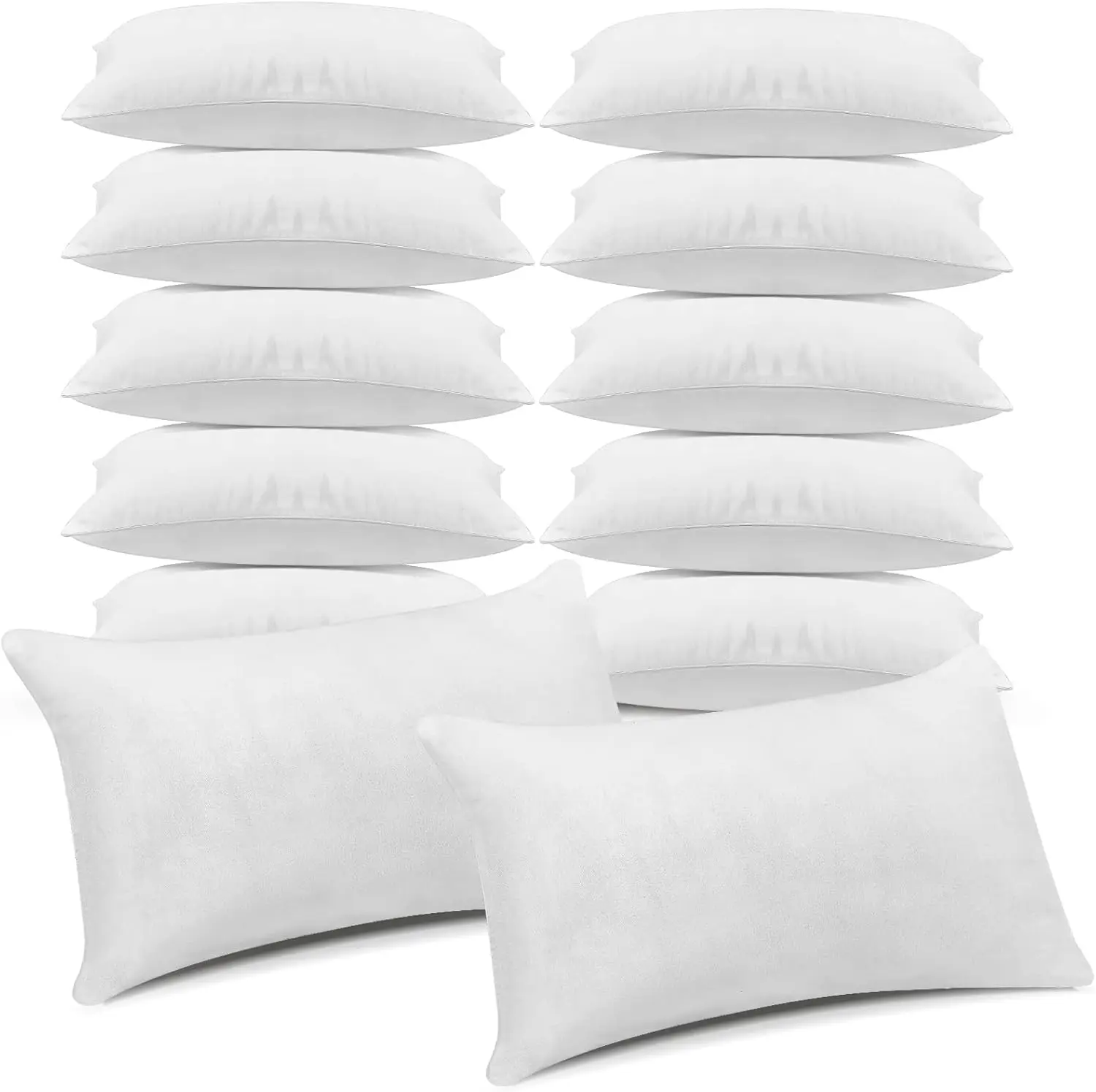 12 Pcs Queen Size Pillows for Sleeping Standard Size Pillows Bulk Bed Pillow Inserts Hotel Pillows Bulk for Stomach, Back and Si