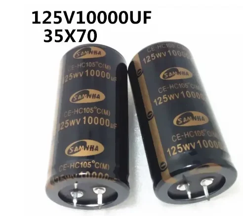 

10pcs/set Aluminium electrolytic capacitor 10000UF 125V 35*70 High voltage capacitor High quality Low impedance