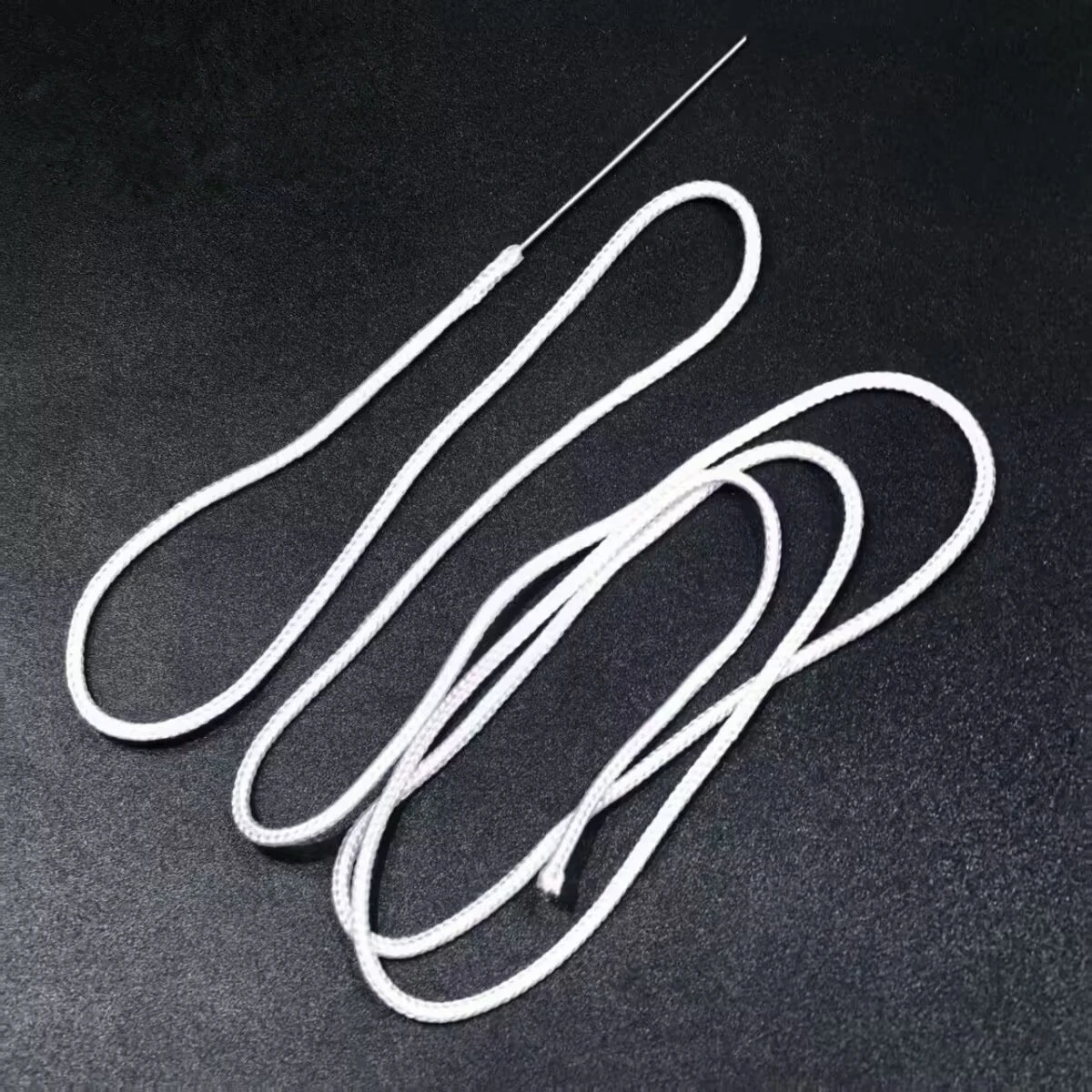 Won't Burn Out ! 1 Meter Long Glass Fibre Cotton White Wicks With Needle For Zippo Zorro Lighter Replacement Upgrade Accessories