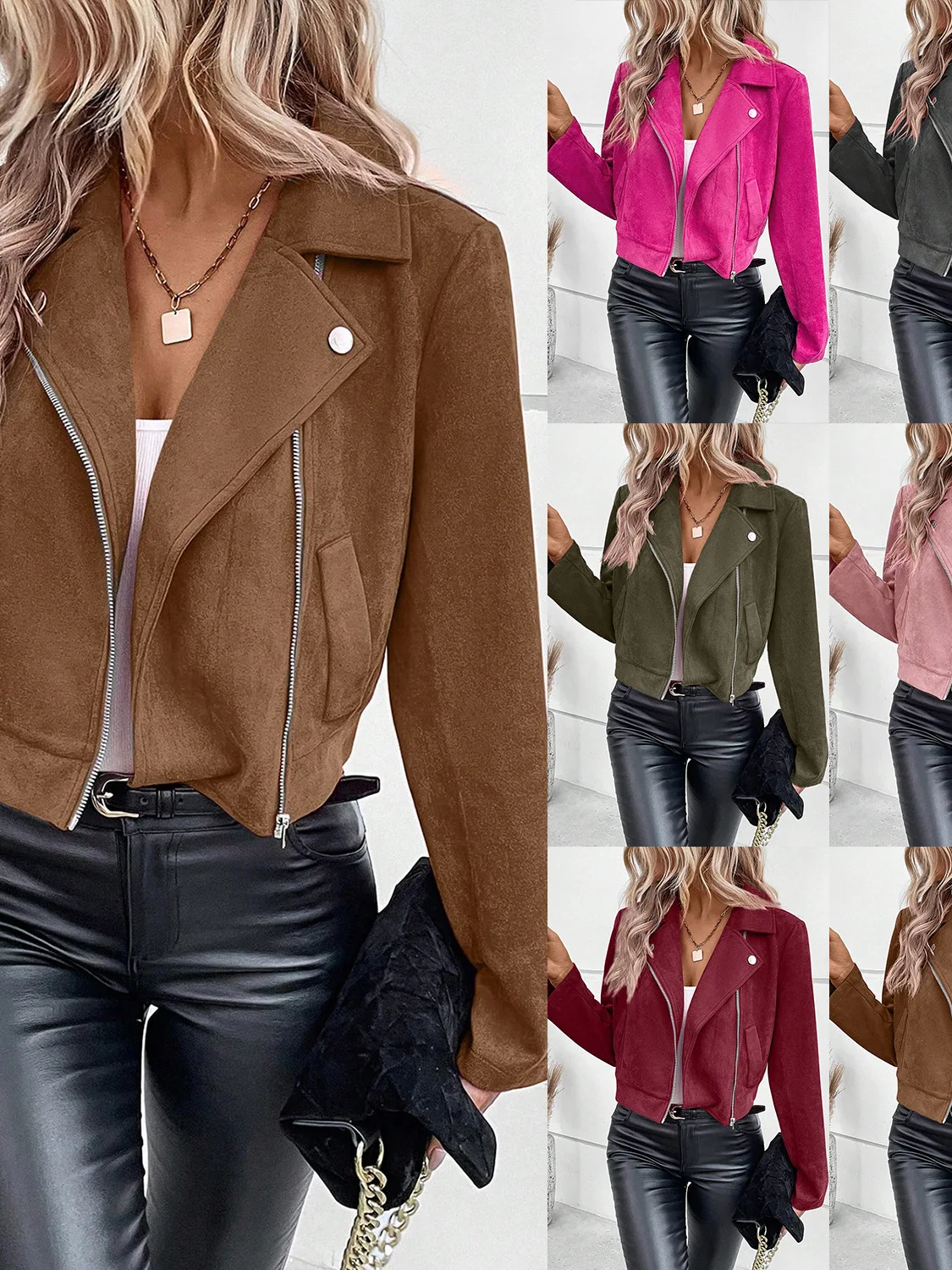 Jaet con cerniera ort slim fit per donna colletto alla coreana capispalla ort cappotto invernale da donna in fibra di poliestere