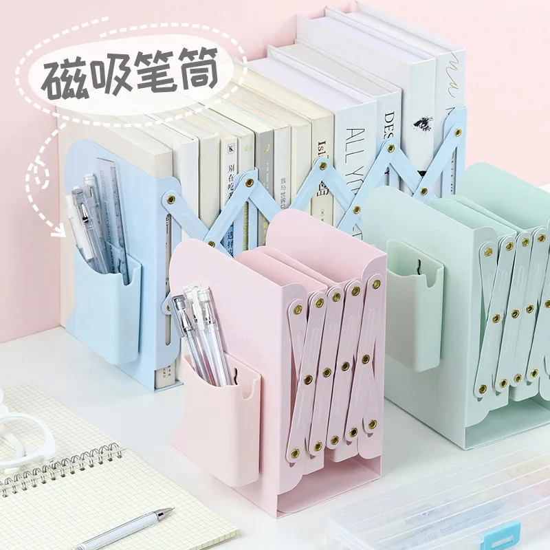 Bookshelf, Retractable Bookshelf, Desktop Folding, Storage, And Placement Of Books, Stretching Bookshelves, Stationery