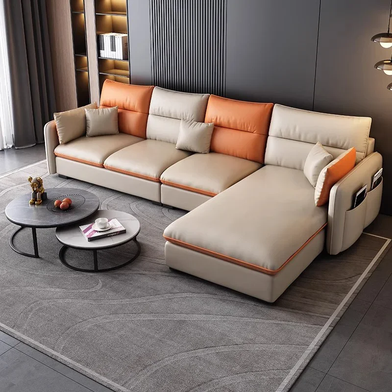 Modern Aesthetic Living Room Sofa, Soft Space Saving Design, European Style Lounge Furniture