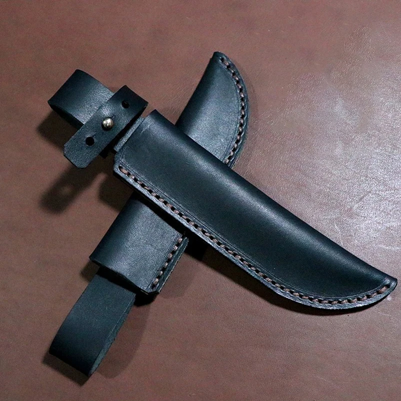 17 Sizes 35mm Inner Width Genuine Cow Leather Knife Sheath Cowhide Scabbard Cover For Outdoor Straight Knives Fixed Blade Holder