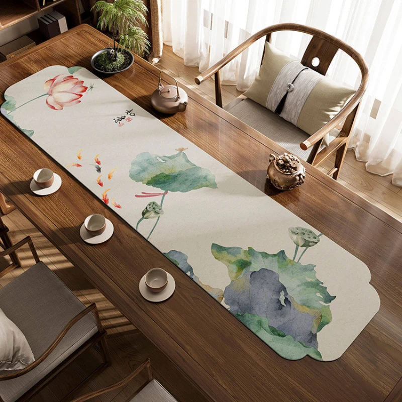 Chinese Tea Seat Zen Tea Table Decoration Table Flag High End Tea Table Mat Runners