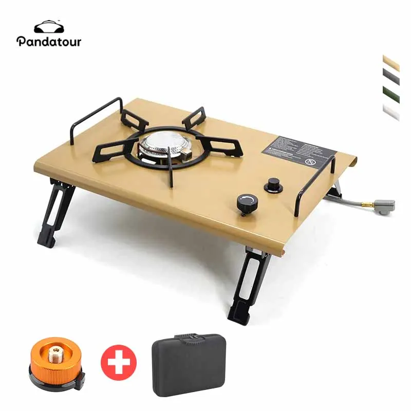 Pandatour 2025 IGT Outdoor Camping Furnace Stove Folding One-touch High Firepower Stove Suitable For Terraces Camping Stove