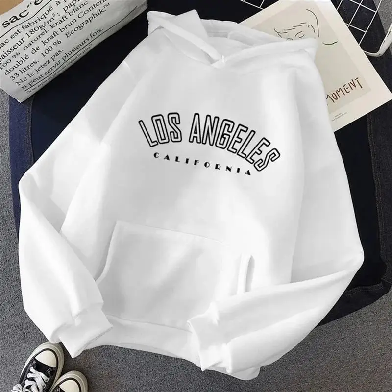 Felpe con cappuccio con stampa di lettere di Los Angeles Felpe ex V-Ne Abbigliamento dal design personalizzabile Faion Streetwear