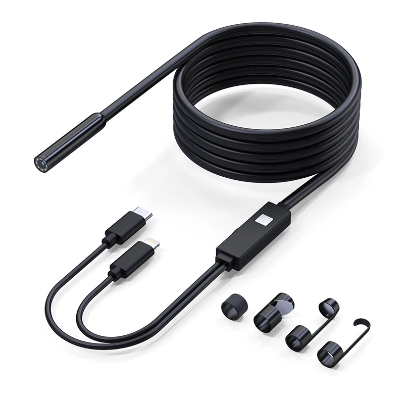 

Customizable Endoscope Borescope Repair Tool 7.9mm 5m 2MP Waterproof Long Cable Waterproof Inspection Camera for Android