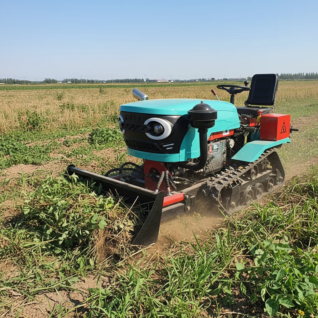 

35HP Mini Tracked Tractor Front Loader Farm Garden Use Multi Attachment Digger Trencher Ripper EPA Fast Shipping