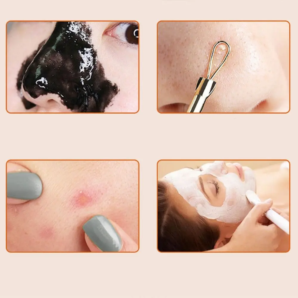 MINI Pore ทําความสะอาดพลั่วแบบพกพาด้วยตนเองจมูก Blackheads CLEANER ทําความสะอาดลึกทนทานลบ Blackhead Shovel Skin Care