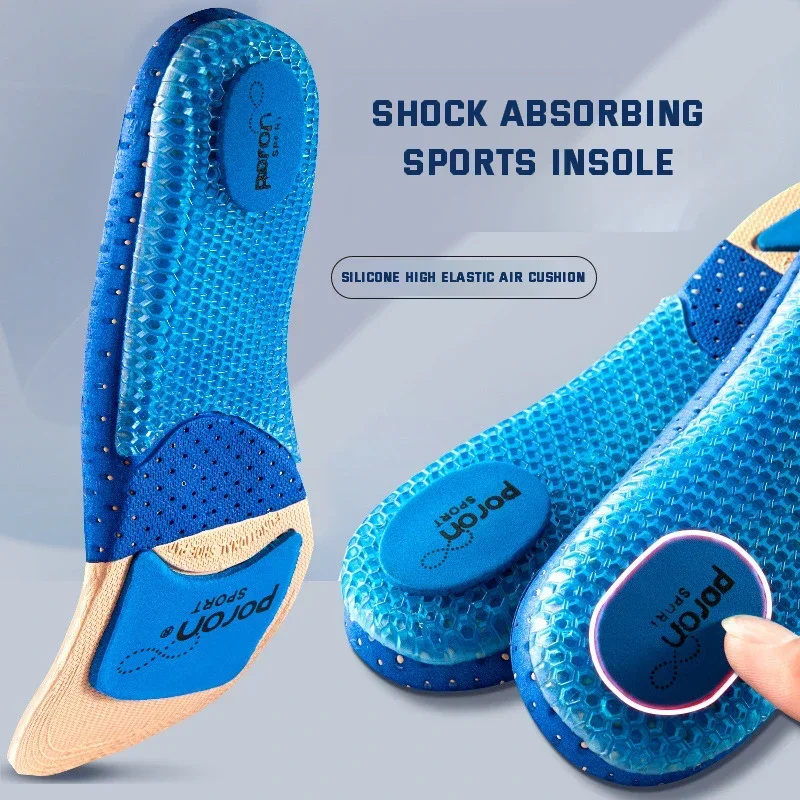

1Pair Silicone Shoe Insoles for Men Women Arch Support Orthopedic Shock-Absorbing Sports Shoe Sole Insole Baskets Foot Comfort