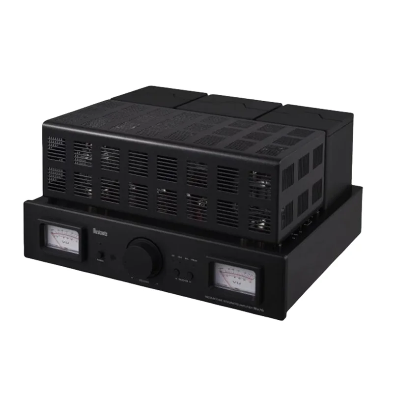 Musicnote-fever gallbladderパワーアンプ、電子管、hifi、高忠実度、kt88バランス入力、amp、mu76、45w x 2