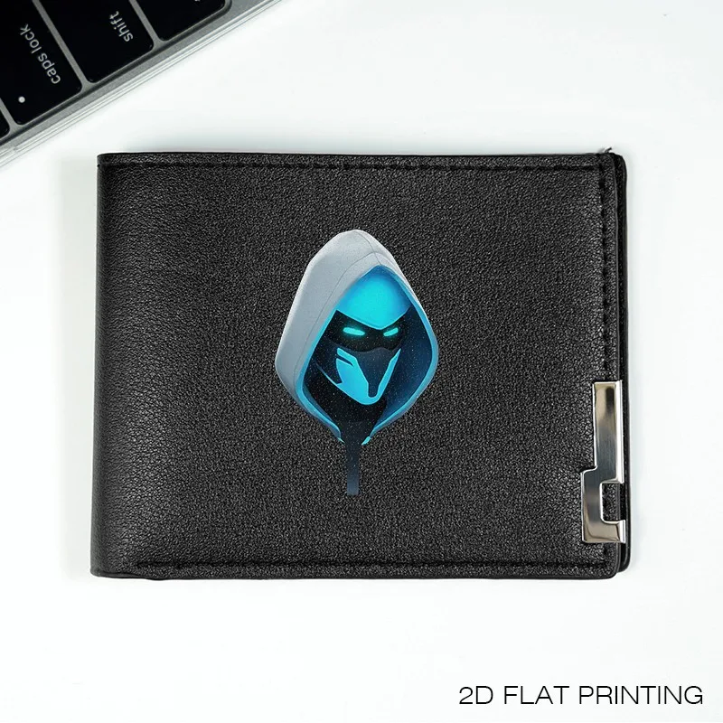 Cartera de PU para hombre con diseño oculto NINJA, ligera y delgada, duradera, accesorios de moda de estilo empresarial para uso diario