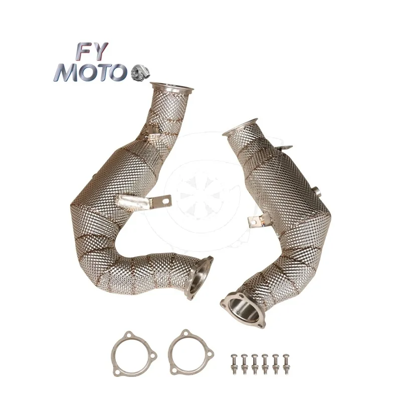 

Exhaust Downpipe for Porsche Macan S Turbo 3.0t 3.6t 2014+ with Heat Shield