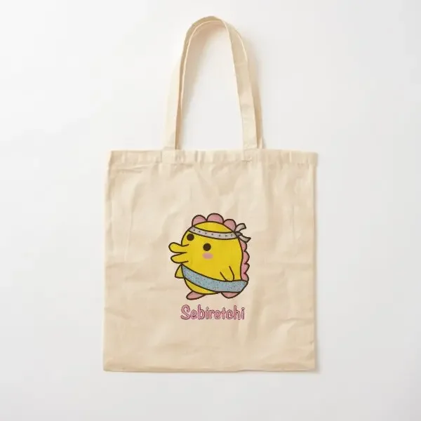 

Sebiretchi Tama Friend No Background C Canvas Bag Tote Travel Ladies Fabric Shoulder Bag Reusable Grocery Handbag Designer