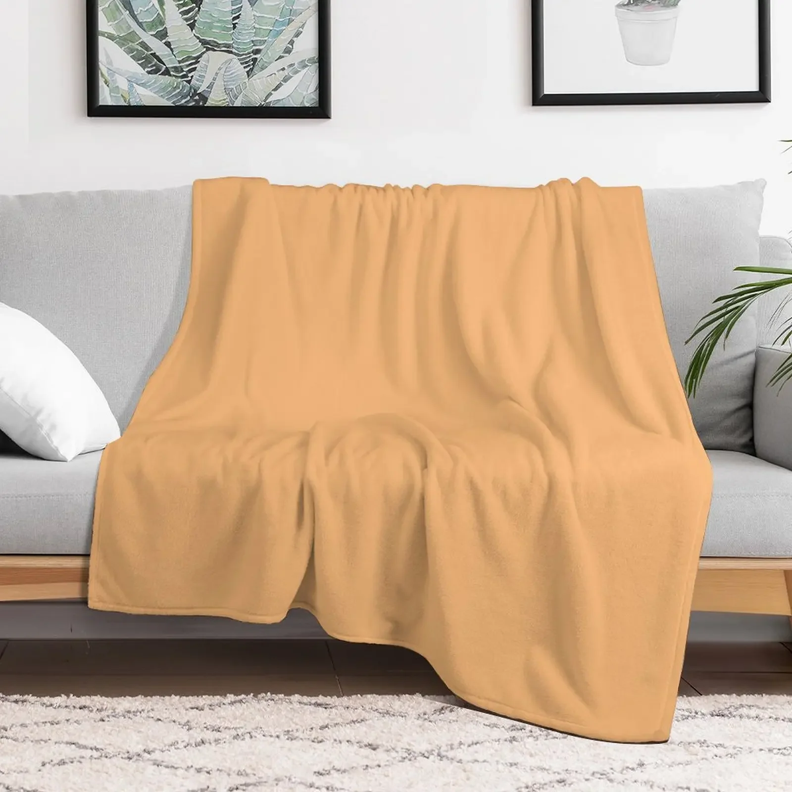 520. Mellow Apricot Throw Blanket Decorative Sofas Giant Sofa Heavy Sofas Blankets