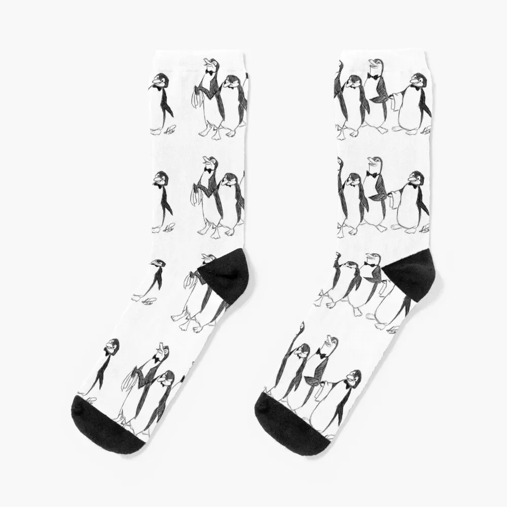 

Penguins From Mary Poppins Sketch Socks Stockings compression Heating sock japanese fashion Socks For Girls Men's