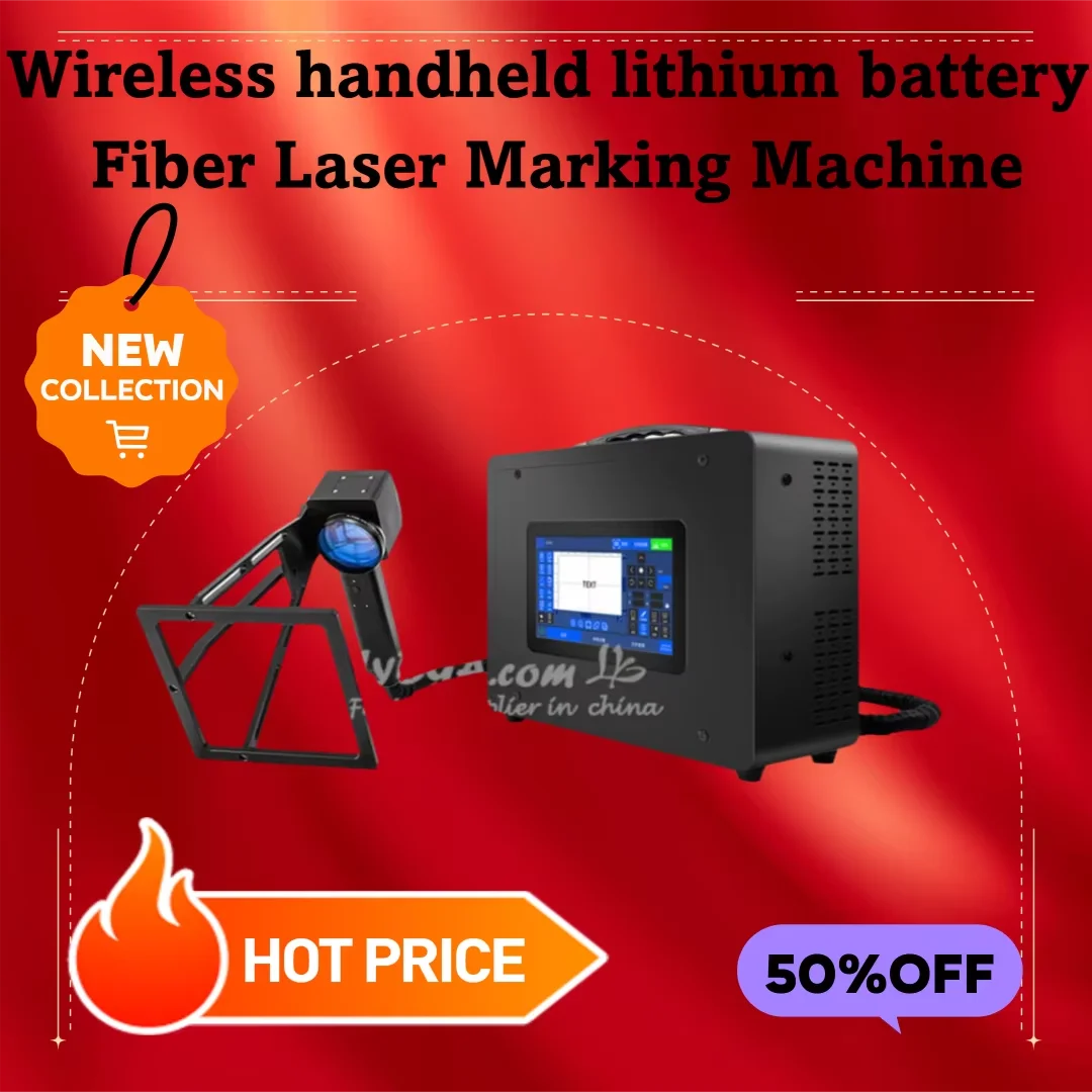 Wireless Handheld Lithium Battery Mini Fiber Laser Marking Machine 20W 30W 50W Fiber Laser Generator Metal Engraving Machine