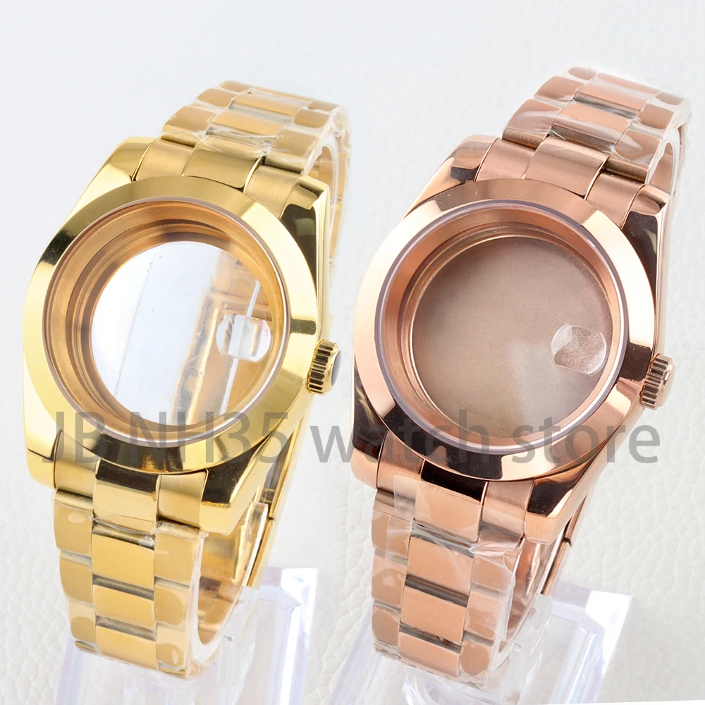 

NH35 36mm/39mm Watch Case Stainless Steel Sapphire 10ATM Waterproof for Seiko NH35/NH36 Automatic Movement DATEJUST 28.5mm Dial