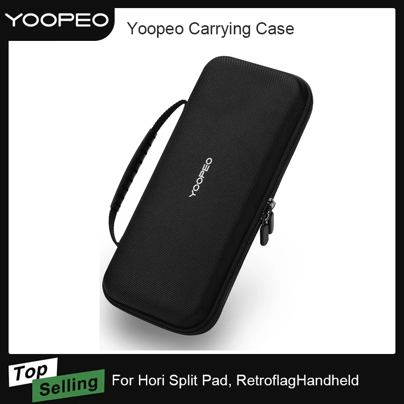 

YOOPEO Portable Carrying Case with 10 Game Card Slots Storage Bag for Hori Split Pad Controller Retroflag Handheld Gamepad Bag