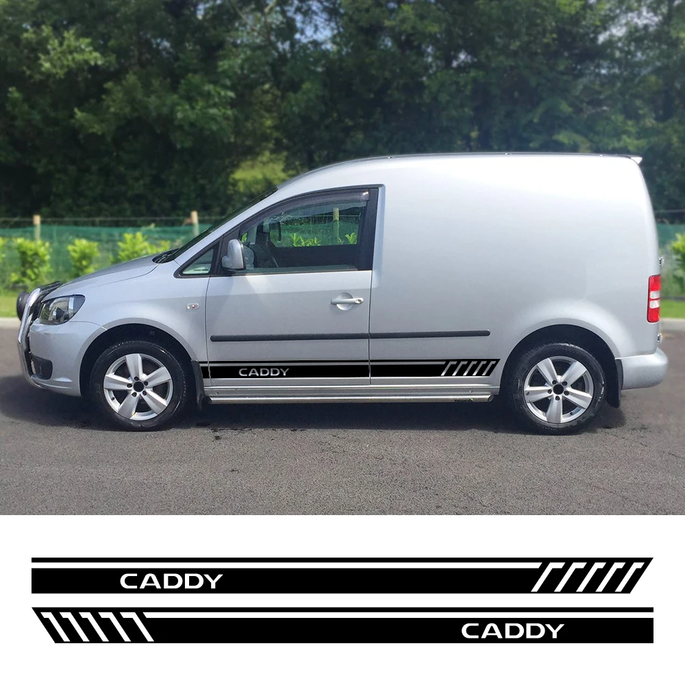 

2 шт. автомобильные наклейки для Volkswagen VW Caddy MK1 MK2 MK3 MK4 2 3 4 Maxi Kombi Camper Van тюнинговые аксессуары линии виниловые наклейки