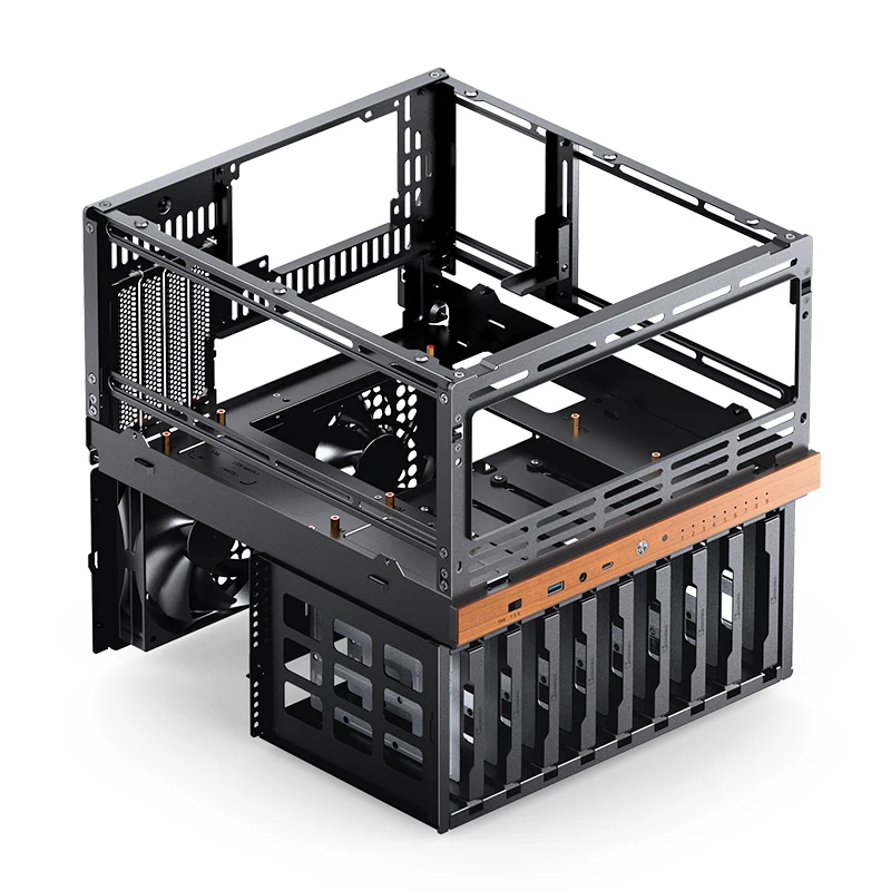 Jonsbo N6 PCケース NASホストボックス MATXデスクトップコンピュータ