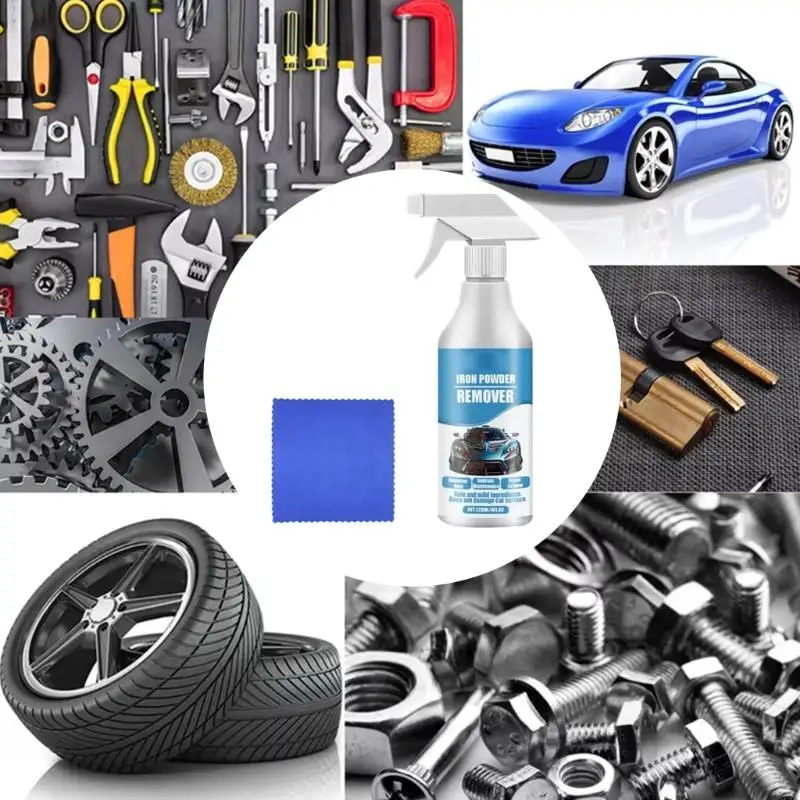 Professional Tire And Wheel Rust Cleaner 120Ml Liquid Solution Prevents Corrosion Enhances Appearance for Vehicle D7YA