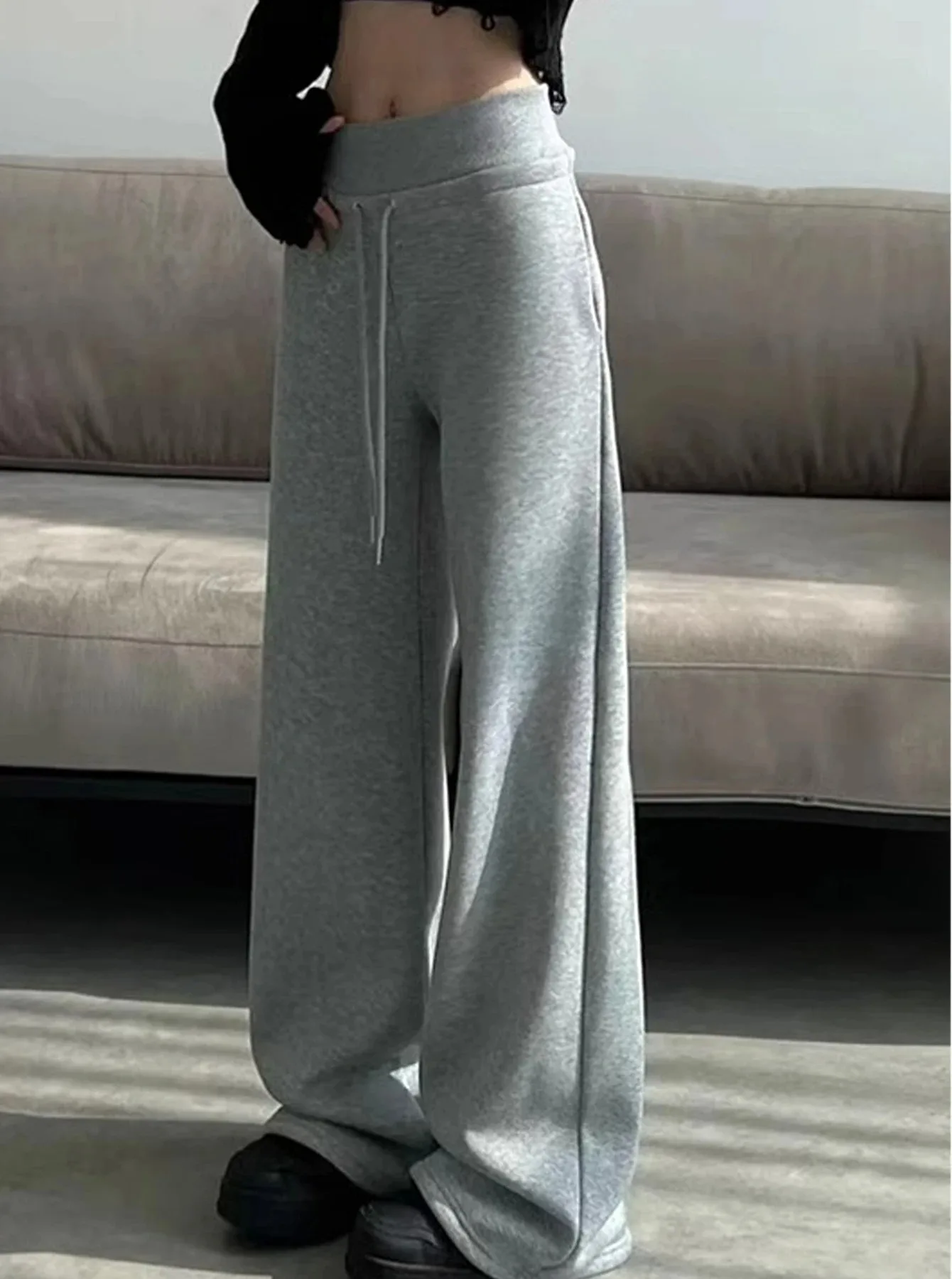 Pantalones Elegantes para Mujer, Estilo Palazzo, Anchos, de Cintura Alta, para Oficina, Largos