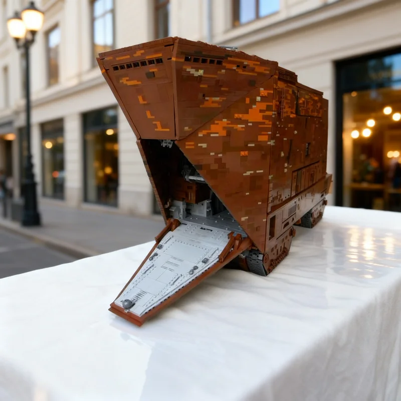 

13543 детали MOC SANDCRAWLER С ПОЛНЫМ ИНТЕРЬЕРОМ, модель Star Battle, строительные блоки, креативный подарок, декор для демонстрации, сборка, премиум-качество