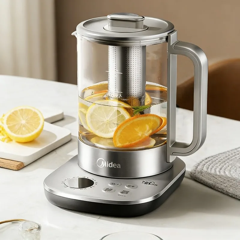 Midea Pure Titanium Health Pot 316L Stainless Steel Tea Pot for Home Use, Large Capacity, Constant Temperature Electric Kettle