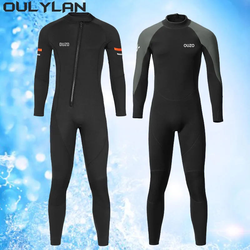 

Oulylan 3MM Neoprene Wetsuit Men Surf Scuba Diving Suit Underwater Fishing Spearfishing Kitesurf Swimwear Wet Suit Equipment