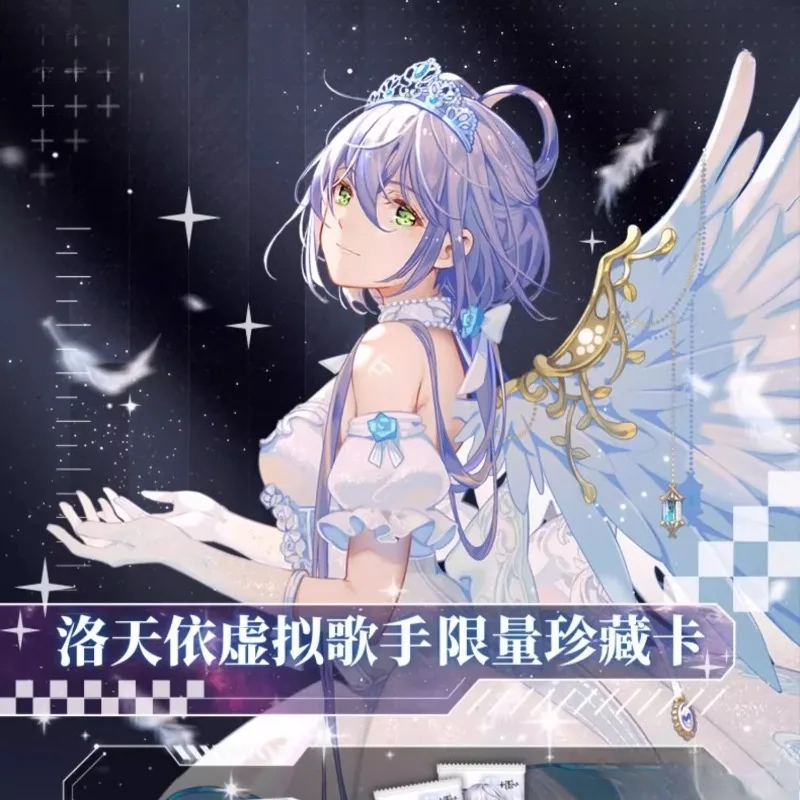 Genuine Vsinger Virtual Singer Luo Tianyi Collected Cards Original Box Anime Peripheral Toys Flash Card Festival Gift