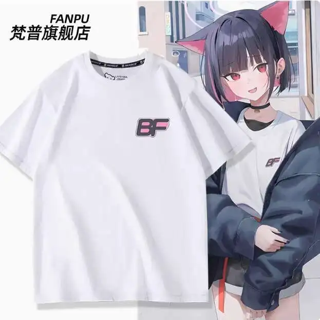 

Anime Blue Archive Tenndou Alice Short Sleeve T-Shirt Summer Cosplay Costume Casual Student Loose Tops anime