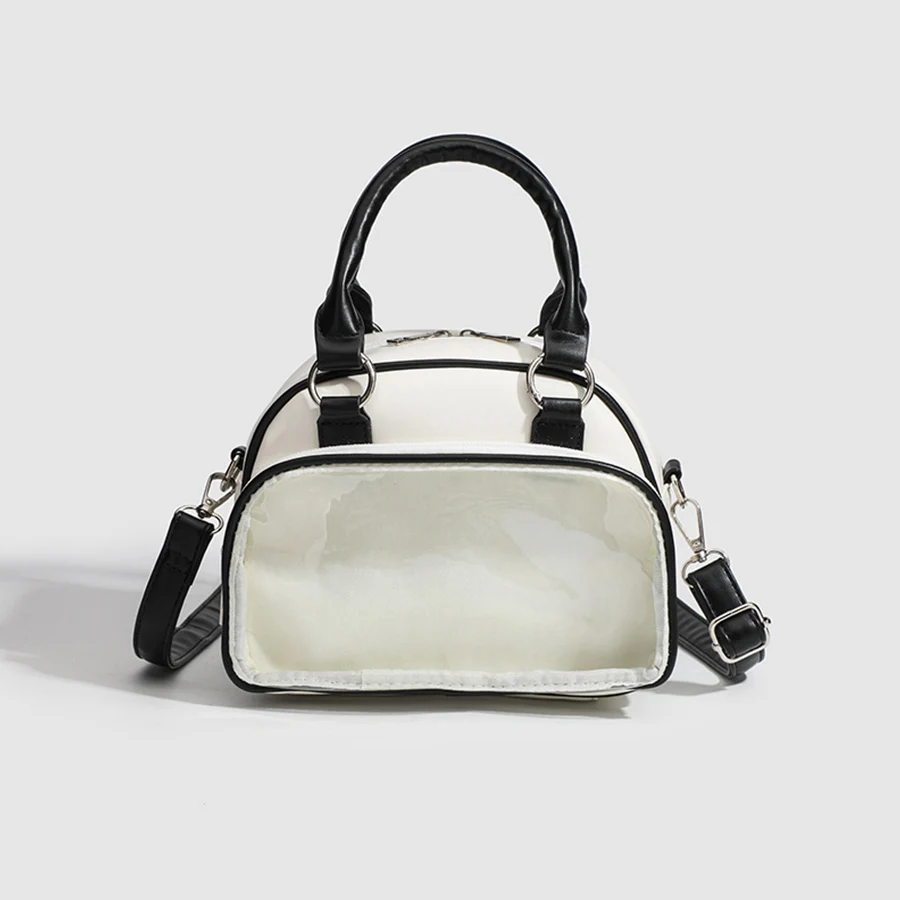 

Y2k Japanese Harajuku Shoulder Bag Womens Transparent Ita Bag Girls School Crossbody Bags for Female Design Handbag DIY Pain Bag