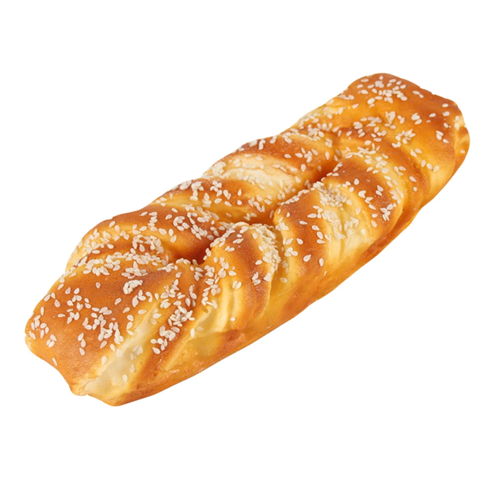

Simulated Bread Decorative Props Artificial Model Realistic Food Fake Decoration ange Color Lifelike PU Material Long