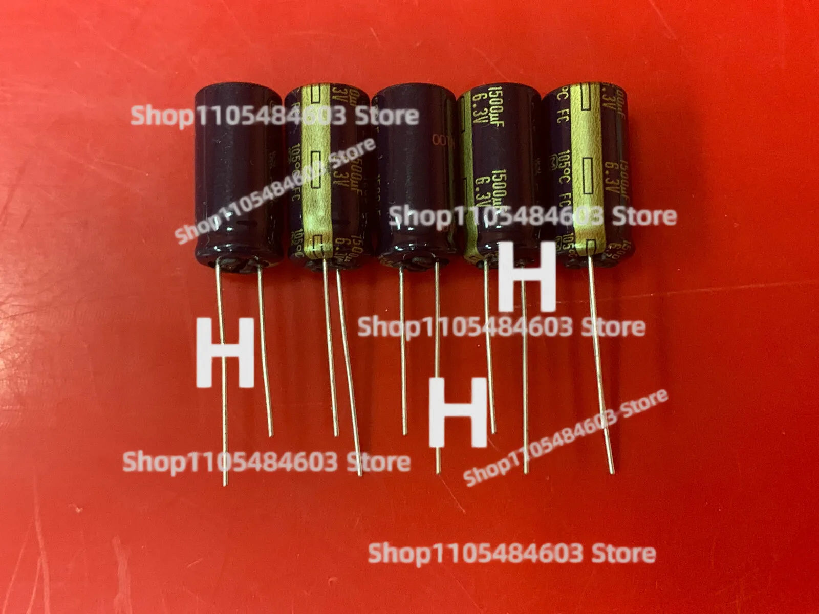 5x EEU-FC0J152 PARA CAPACITOR PANASONIC DE ALUMÍNIO 1500UF 6.3V 20% RADIAL 10X20mm