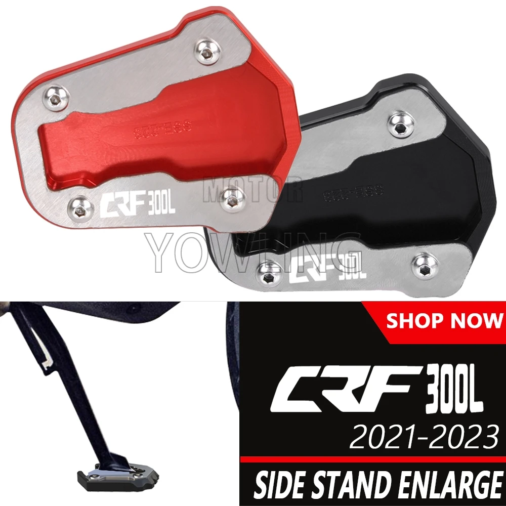 

For Honda CRF300L CRF 300 L 300L CRF300 Rally 2021-2024 Foot Side Stand Extension Kickstand Motorcycle Sidestand Plate Enlarge
