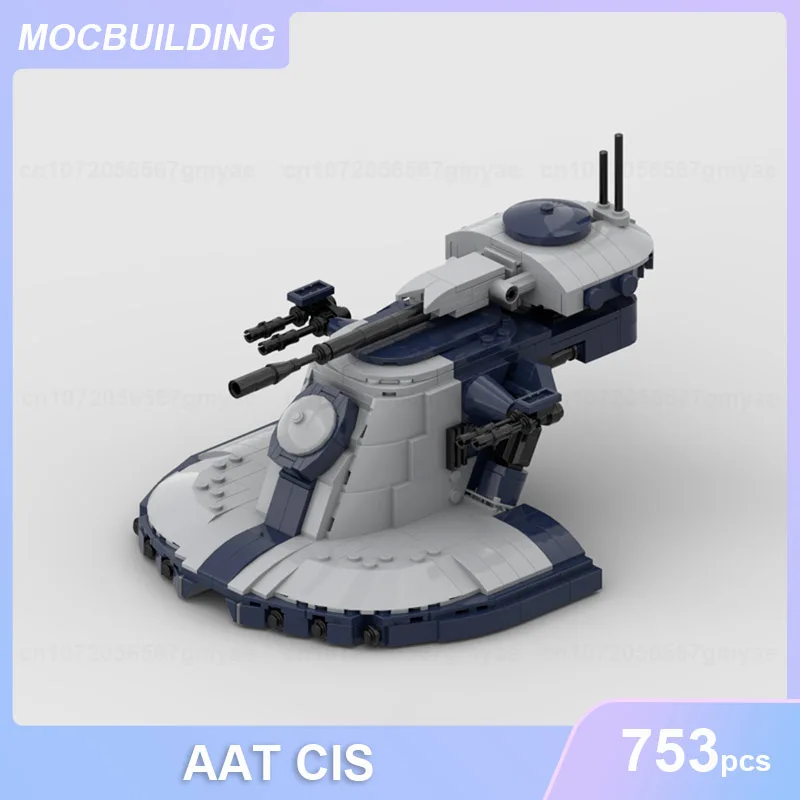 AAT CIS Armored Assault Medium-Sized Repulsor Tank Model MOC Building Blocks DIY Assemble Bricks Collection Display Toys Gifts