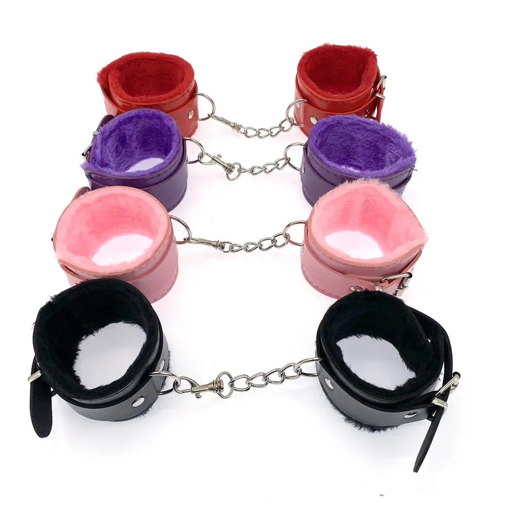 Sex Fetish Cosplay Restraints Slave Handcuff for Beginners Adult Game Sex Toys for Couples Game 4 Colors