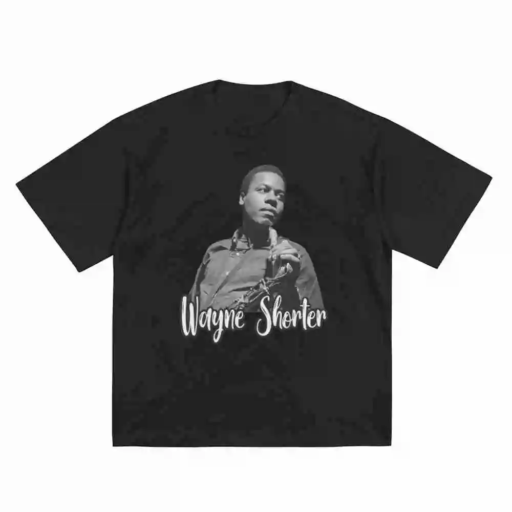 Wayne Shorter Saxophonist Short Sleeve Tee 100% Cotton T-Shirt