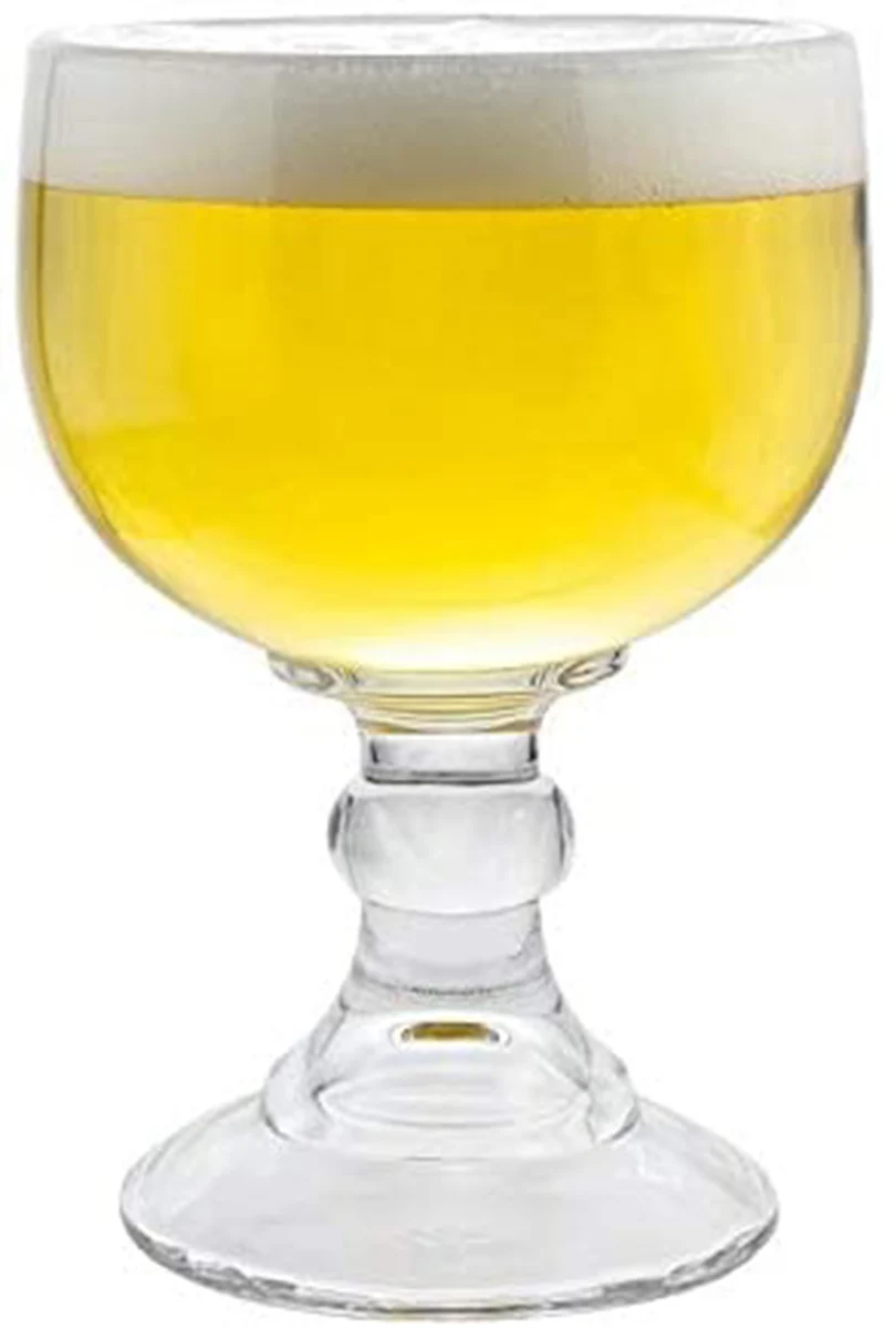 Schooner Beer Glass - 21.5 Oz Extra Large Goblet Crystal Style ZERO LEAD Shrimp Cocktail, Coronaritas, Margaritas 4 PACK