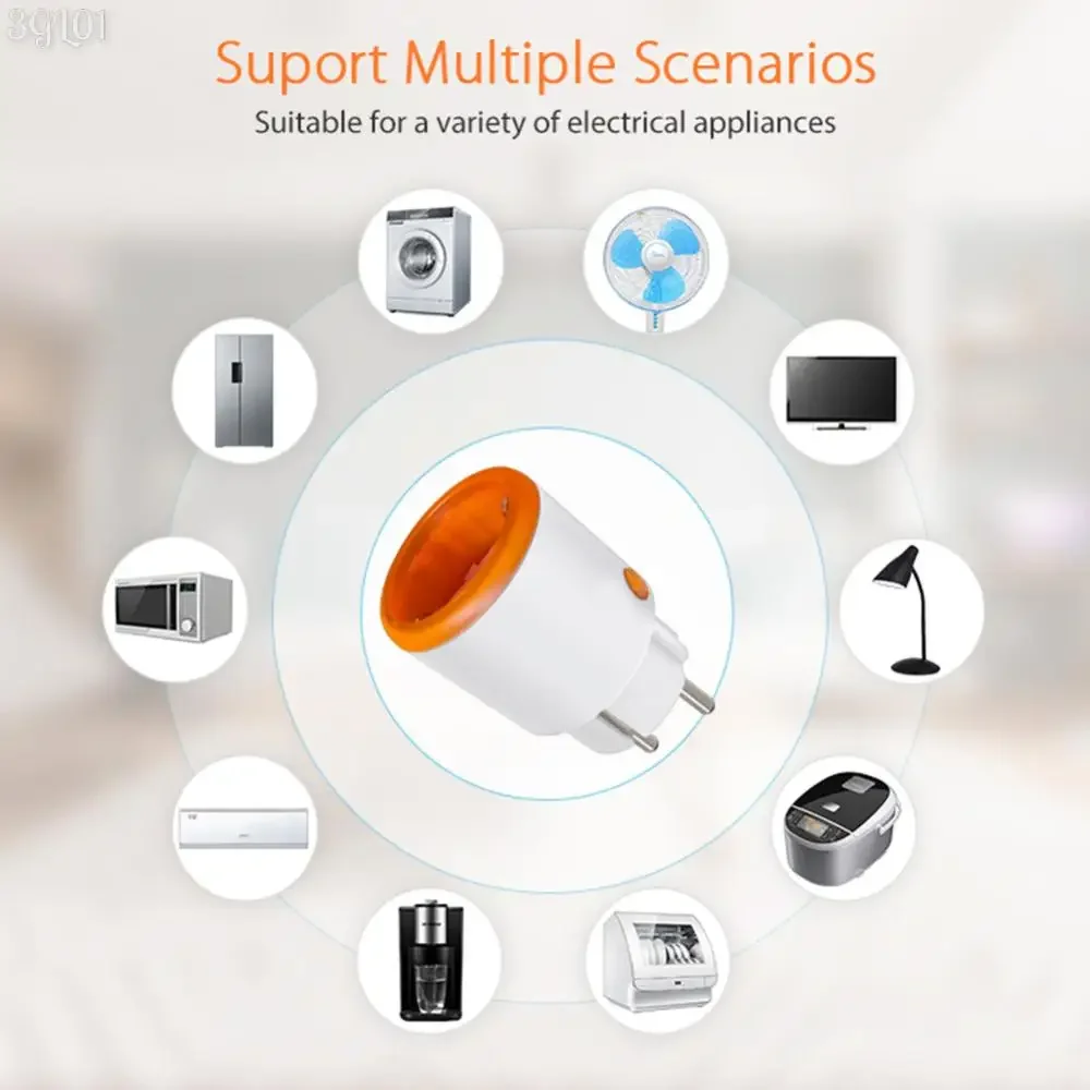 Tuya EU Smart Socket 16A Zigbee 3.0 EU Smart Plug مع التحكم في تطبيق مراقبة الطاقة يعمل مع Alexa Google Assistant