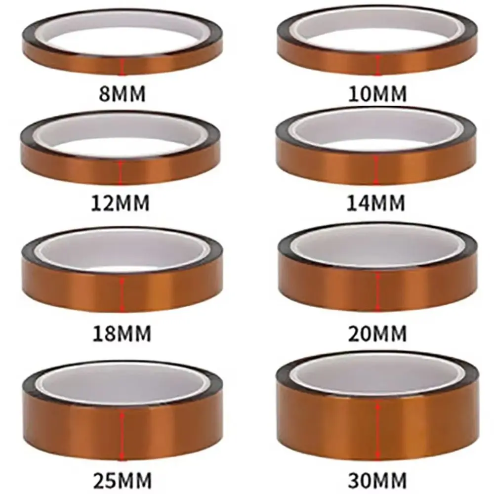1Roll 300 DegreeC BGA Tape 33Meters Anti-static High Temp Tape High Temperature 5-40mm Polyimide Tape