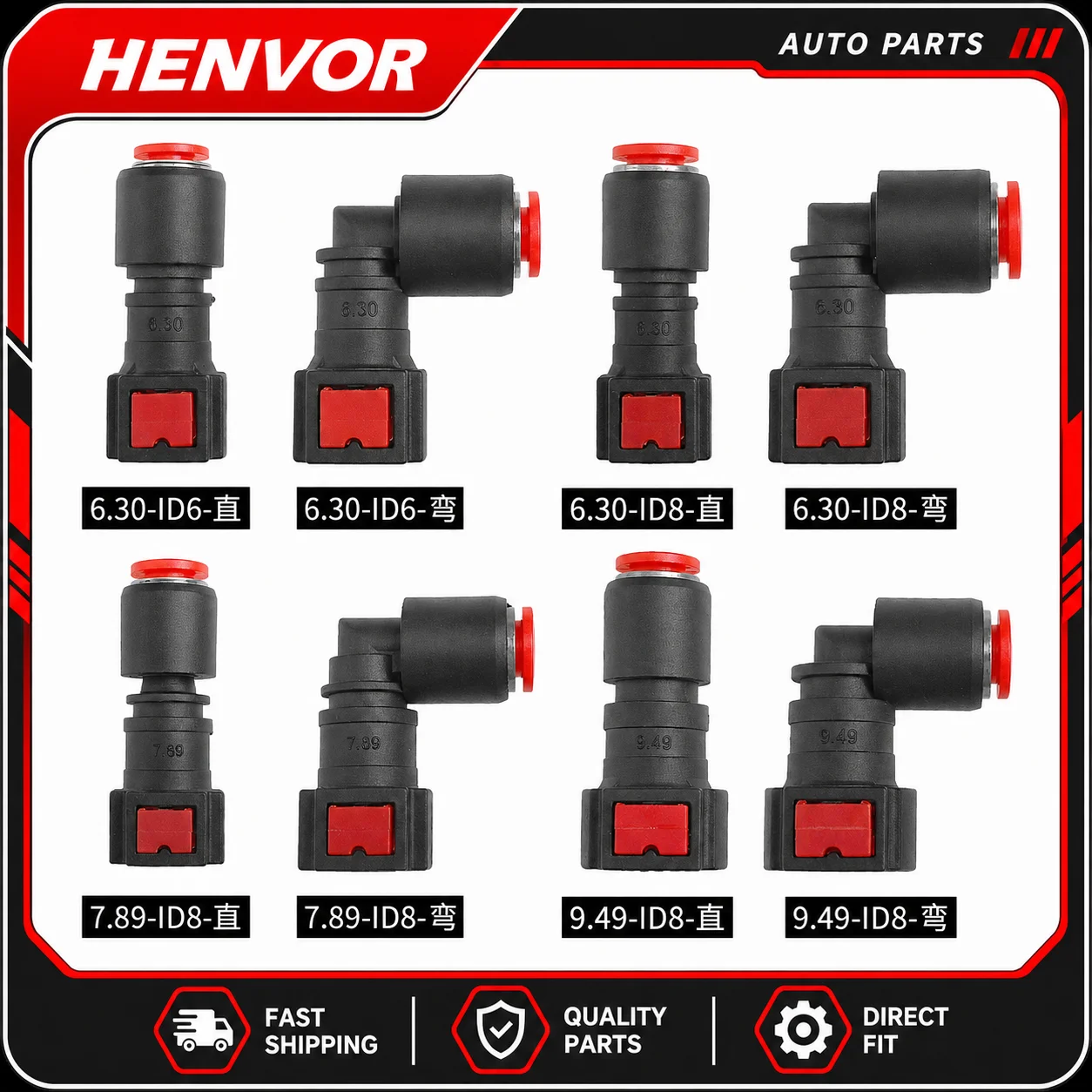 10PCS CRIN CRDI Fuel Hose Quick Plug Fittings SCR Urea Line Quick Connectors for Automotive Diesel Systems