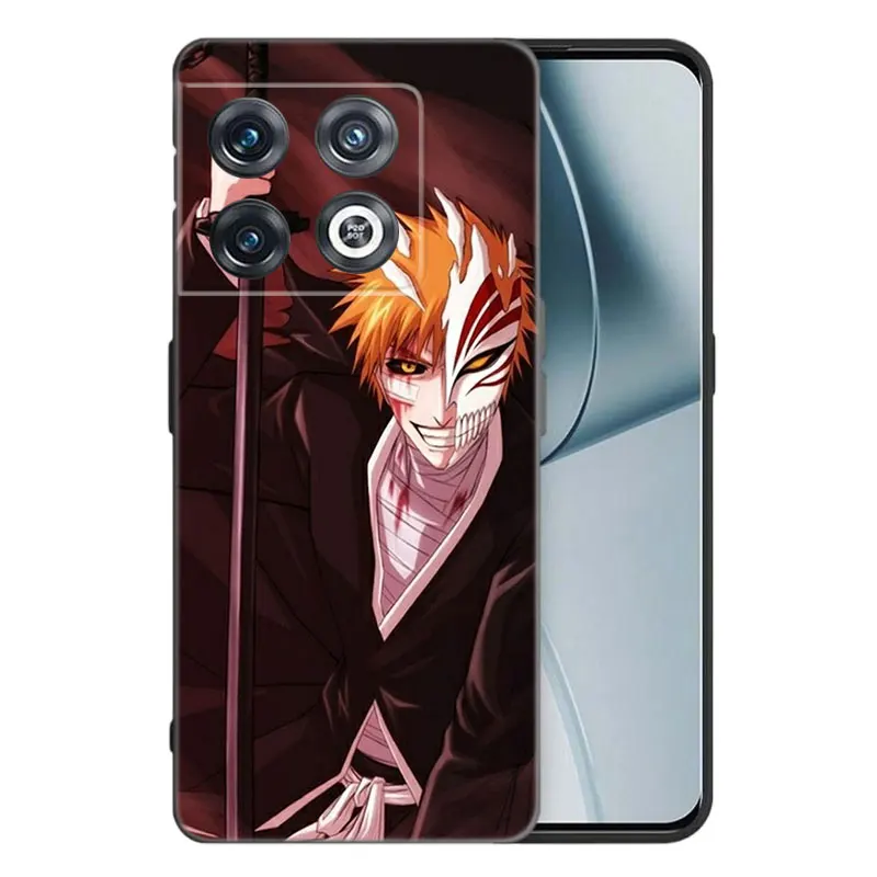 Coque de téléphone en silicone noir Anime BLEACHS, housse pour OnePlus 9 10 ACE 2V Pro 9RT 10T 10R 11R Nord CE 2 3 Lite N10 N20 N30 5G