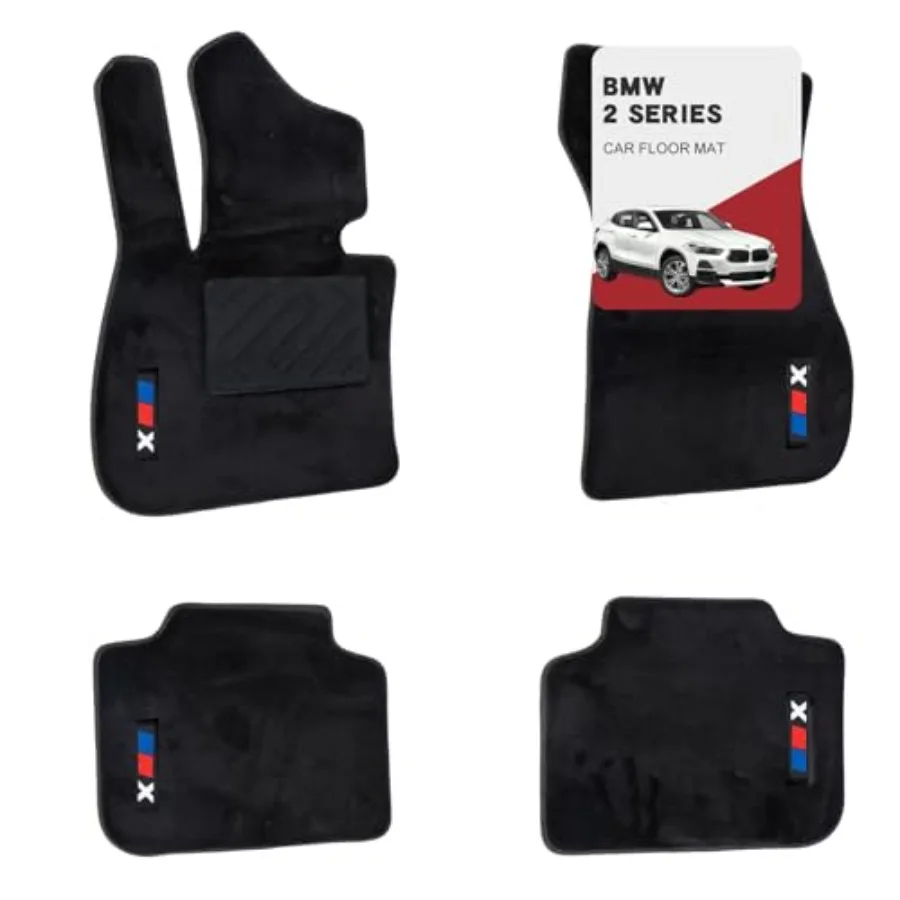 

Custom 3D Car Mats for BMW X2 2018-2023 Wool Carpet Floor Mats High-Density All-Weather Full Coverage Anti-Slip Car Floor Mats
